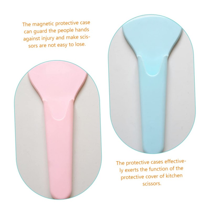 BIUDECO 6pcs Magnetic Scissor Protectors Set Durable Kitchen Shears Covers