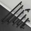 Amerdeco Pack of 10 T-Bar Furniture Knobs Black Cabinet Knobs