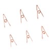 60pcs Wire Clothes Pins Antislip Creativity Metal Wire Hollow Out