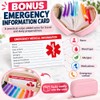 A8 Waterproof Pill Organiser for Travel with 14 Pill Pouch
