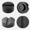 YIXISI Trolley Jack Rubber Pad 2 Pack, V-Groove Rubber Universal