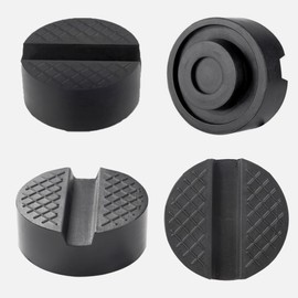 YIXISI Trolley Jack Rubber Pad 2 Pack, V-Groove Rubber Universal Floor Jack Pad Adapter