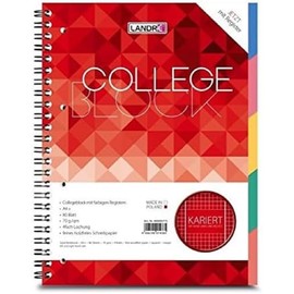 Landre Collegeblock A4 with built in Index