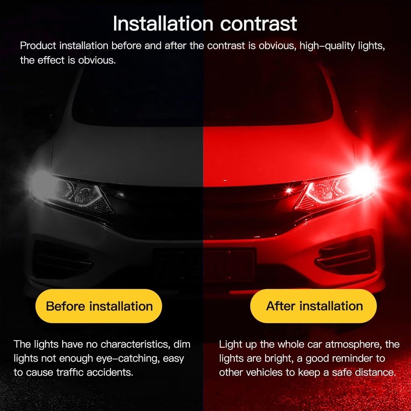 HaeKap 3157 Red Bright Light Bulbs Tail Brake Backup Reverse