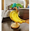 onefitow Banana Holder Banana tree shaped Hanger Decorate for kitchen