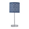 firstchoicelighting Set of 2 Navy Blue Table Lamp Shades, Lampshades