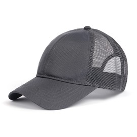 Zylioo Trucker Cap XXL Mesh Running Caps for Large Head 62 cm Oversized Sports Baseball Cap Breathable Quick-Drying Baseball Cap, Grey (Grey)