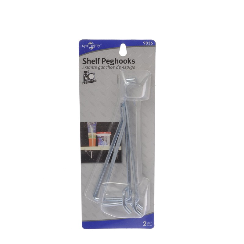 Dorman Hardware 4-9836 6-Inch Shelf Peghooks, Pack of 2