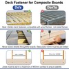 Hidden Fastener for Composite Deck, 400PCS Hidden Deck Fasteners &