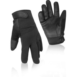 normani Tactical Neoprene Gloves with Cut-Resistant Kevlar® Insert, Dark Black, Size XXL