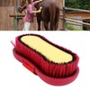 Horse Brush Soft Bristles Skid Resistant Handle Horse Grooming Brush