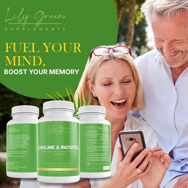 Lily Green Choline & Inositol Capsules | 500mg of Inositol