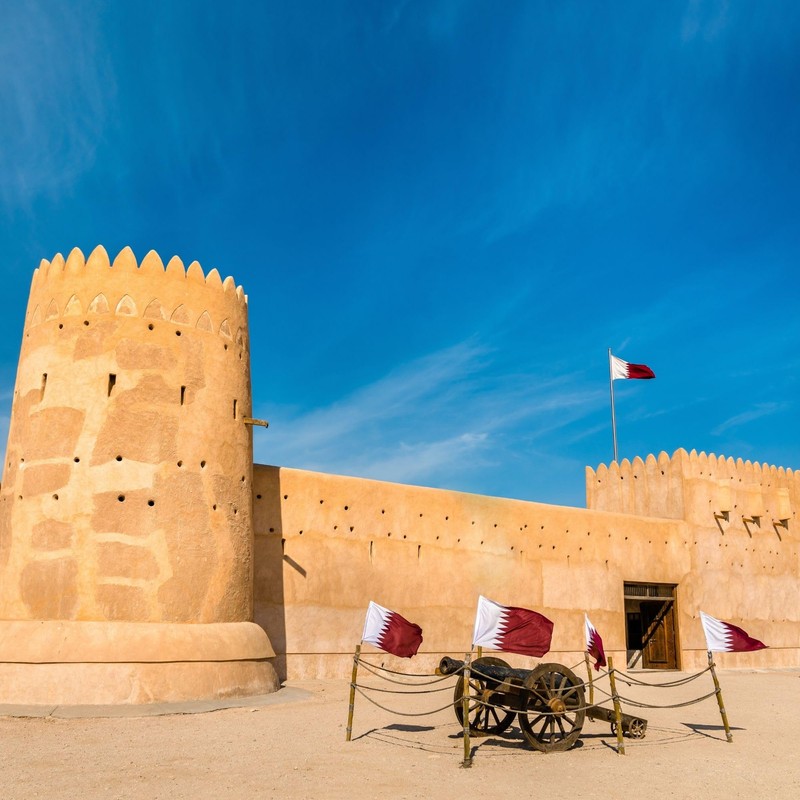 Runesol Qatar Flag, 91 x 152 cm, 4 Eyelets, One