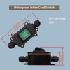 Daohaodeli 110V AC DPST On Off Outdoor Toggle Switch,IP65 Waterproof