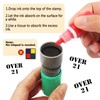 3 Pack Over 21 Stamp,Hand Stamps for Party Event,Self-Ink Drink