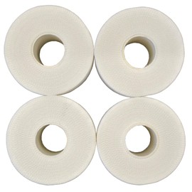 SONEKA - 4 Rolls of Zinc Oxide Sports Trainer Tape, 5cm x 15m - White, Latex Free - Extra-Long for Injury Prevention & Joint Support