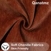 Qanatmz Terracotta Cozy Soft Throw Pillow Covers Decorative Chenille Square