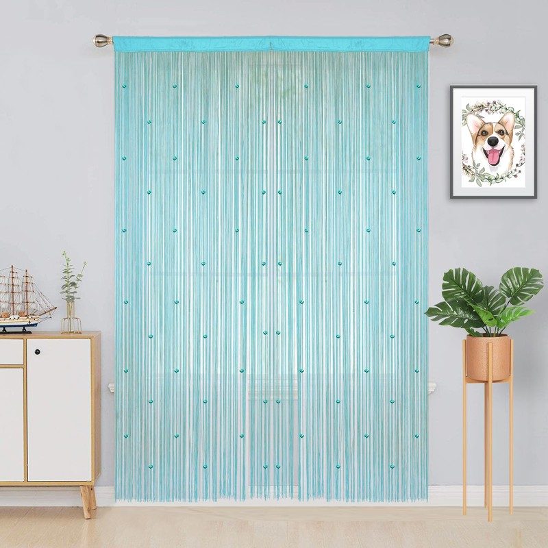 YIIBAII Beaded Curtain Beaded Curtains for Doorways Crystals Suitable for