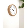 KATOMOKU Muku Clock 16 Oak Wall Clock, Continuous Second Hand,