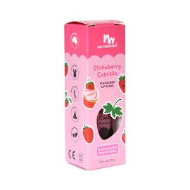 No Nasties Kids Natural Lip Gloss - Strawberry Cupcake, 5ml