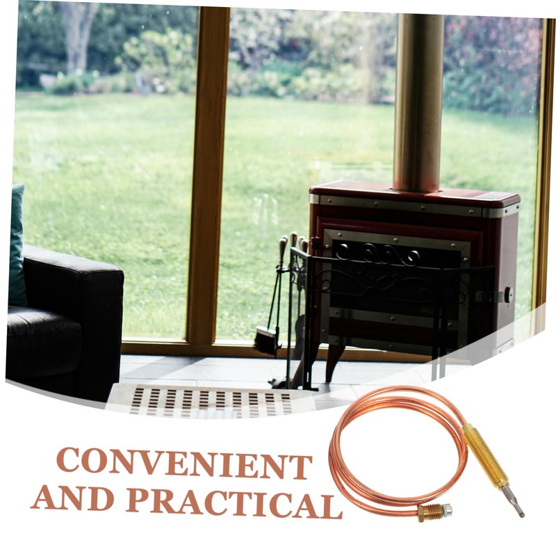 Mipcase Replacement Thermocouple Sensor for Fireplace Thermocouple with Overheat Protection