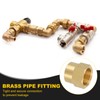 PATIKIL 3/4" NPT Female x 3/4" GHT Female Brass Pipe
