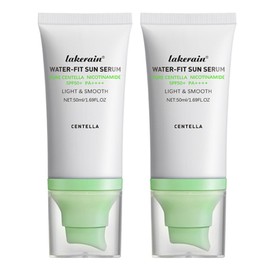 2 Pcs Centella Sunscreen SPF 50, Centella Water-Fit Sun Serum, Long-Lasting Protection, Nourishing Skin Protection and UV Defens.(Green)