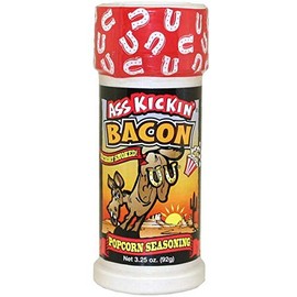 Ass Kickin' Bacon Popcorn Seasoning - Great for Gourmet Popcorn or Chicken Wings and Meat- Perfect Stocking Stuffers or Christmas Gifts - Try if you Dare!