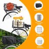 Basket Rear Folding Bike Basket with Waterproof Cover Steel Wire
