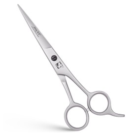 Jimy Professional Hair Scissors 6.5" Stainless Steel Sharp - Smooth Razor Edge Series Shears for Hair Cutting, Hair Cut Scissor for Women & Men and Salon (Silver Barber Scissors)