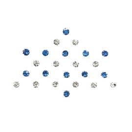 Comet Busters Diamond Collection Blue Silver Bindi