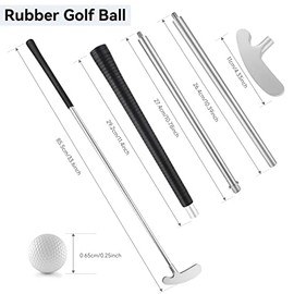 Golf Putters, Two Way Golf Accessories for Men Women Adults Right/Left Handed, Mini Club Golf Set for Children, Teenagers with 2 Golf Balls Enhance Your Putting Game