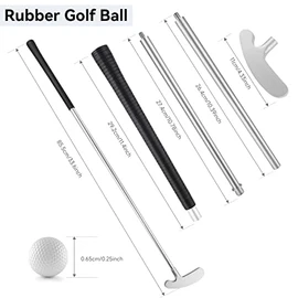 Golf Putters, Two Way Golf Accessories for Men Women Adults Right/Left Handed, Mini Club Golf Set for Children, Teenagers with 2 Golf Balls Enhance Your Putting Game