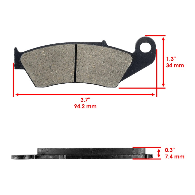 Celox Front Rear Brake Pads for Yamaha YZ450F 2003 2004
