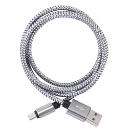 KOMBIUDA Fast Charging Cable Nylon Braided Data Sync Cable for Galaxy Note and More Flexible Durable
