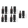 5 Set Solar PV Connectors IP67 Waterproof PPO Insulation High