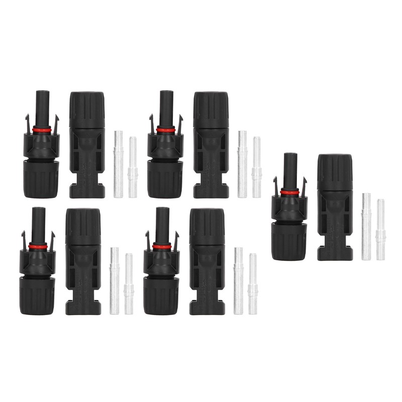 5 Set Solar PV Connectors IP67 Waterproof PPO Insulation High