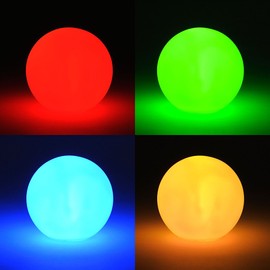 levandeo Set of 3 LED Ball 8 cm Colour Changing Light Mood Light Decorative Lamp Table Lamp Children's Room Night Light