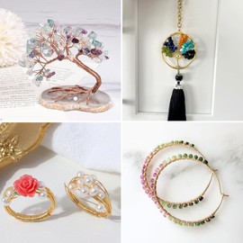 Pandahall 10Rolls Gauge 26 Copper Wire Jewelry Beading Craft Wrapping Making Lead Free & Cadmium Free & Nickel Free Mixed Color 0.4mm 10m/roll