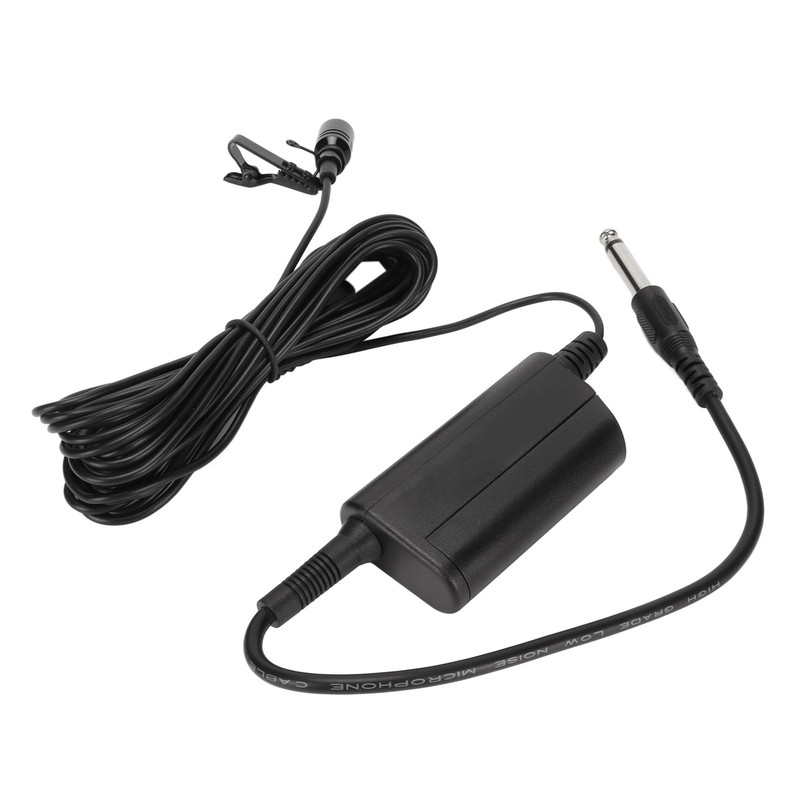 Lavalier Microphone Professional Omnidirectional Clip On Wired Microphone for Guitar