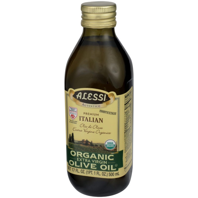 Alessi Alessi Extra Virgin Organic Olive Oil, 17 oz