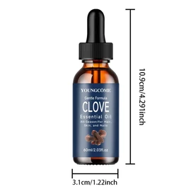 It's Gift Month Clove essential oil is an essential oil that improves skin radiance, provides damage repair benefits, is anti-aging and has a natural, organic scent.Parents' Day, Teacher's Day, 60ml, 1 piece, 60ml / 선물의달입니다 정향 에센셜 오일은 피부 윤기를 개선하고 및 손상 복구 효과를 제공하며 노화 방지 및 천연 유기농 향을 지닌 에센셜 오일입니다. 어버이날 스승의날, 60ml, 1개, 60ml
