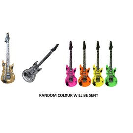 Mr Gadget Solutions® Blow Up Novelty Party Favour Toy Fancy Dress Accessory outdoor pool beach toy for kids and toddlers - 1 x Large Guitar 95 cm