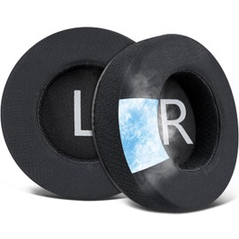 SOULWIT Cooling Gel Earpads for Audio Technica ATH-AD2000X/AD2000/A2000X/AD1000X/AD1000/A1000X/AD900X/AD900/A900X/A900/AD700X/AD700/A700X/A700/AD500X/AD500/A500X/A500, Ice Silk Fabric Ear Pads Cushion