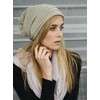 CASPAR Simple Unisex Knitted Hat / Slouch Beanie with Unusual