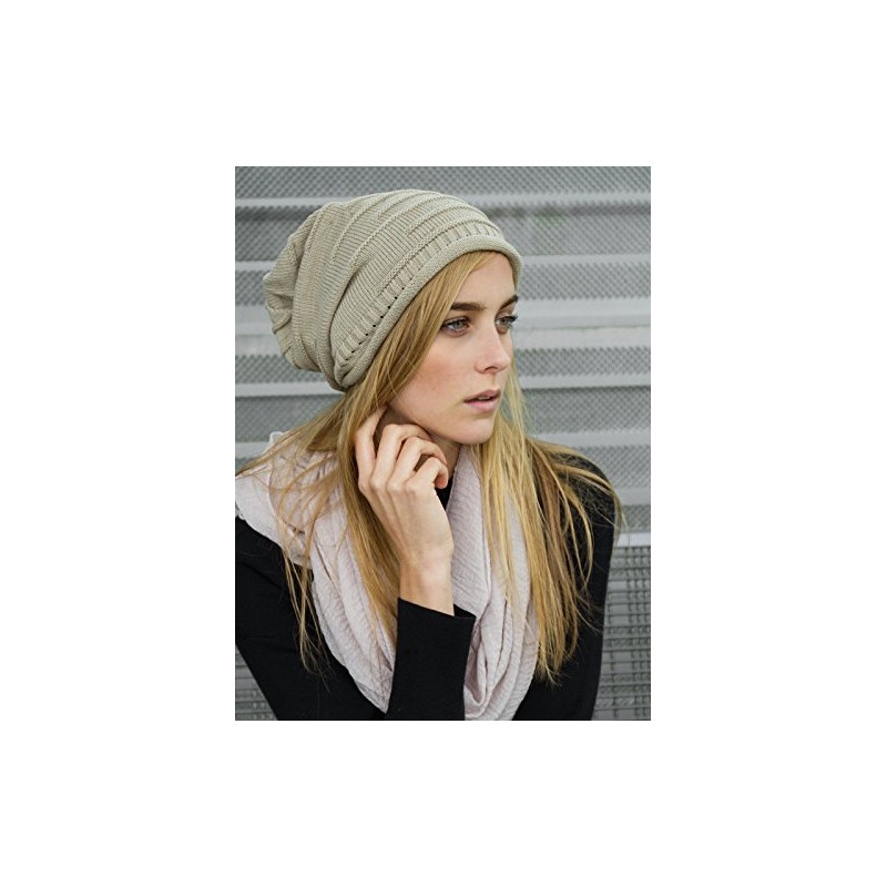 CASPAR Simple Unisex Knitted Hat / Slouch Beanie with Unusual