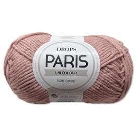 Frida's Wollhaus Drops 50 g Paris Cotton Summer Yarn Baby Yarn Knitting Crochet 54 Colours (Plain Colour 63 | Desert Rose)