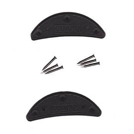Guard Quality Heel and Toe Plates Polyurethane (Plastic) Taps Savers 1 Pair Self-Adhesive with Nails (Size 6)