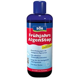 Söll 83148 Spring Algae Stop, 500 ml, Effective Algae Agent for Clear Ponds in Spring, Against the Most Common Algae Types, Ensures Biological Balance