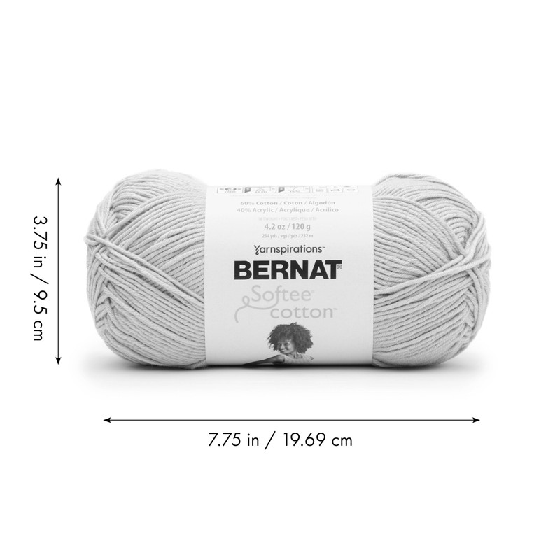 Bernat Softee Cotton Golden Haze Yarn - 3 Pack of